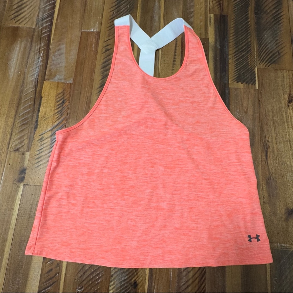 Neon Orange Under Armour Tank